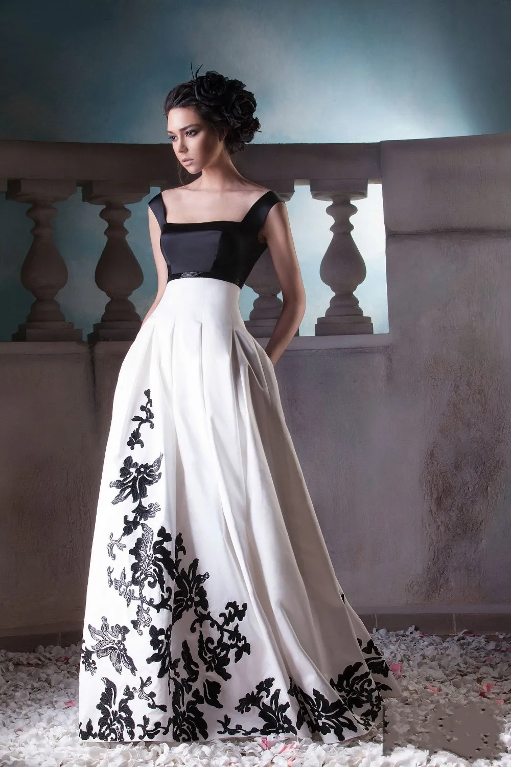 Феи Vestido De Formatura длинное платье для выпускного вечера es с черной аппликацией квадратной горловиной длиной до пола белое платье для выпускного с открытой спиной