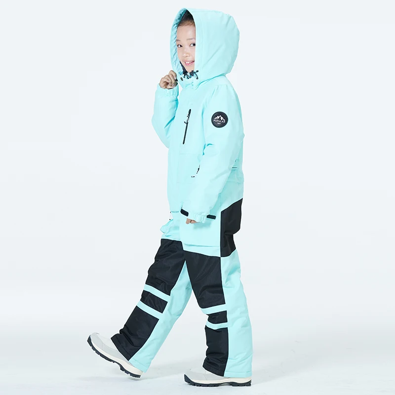 Children Skiing Suit Children's Jumpsuit Ski Wear Snow Suit Snowboarding Clothing Waterproof Winter Outdoor Costumes Boy and Girl's Clothing
