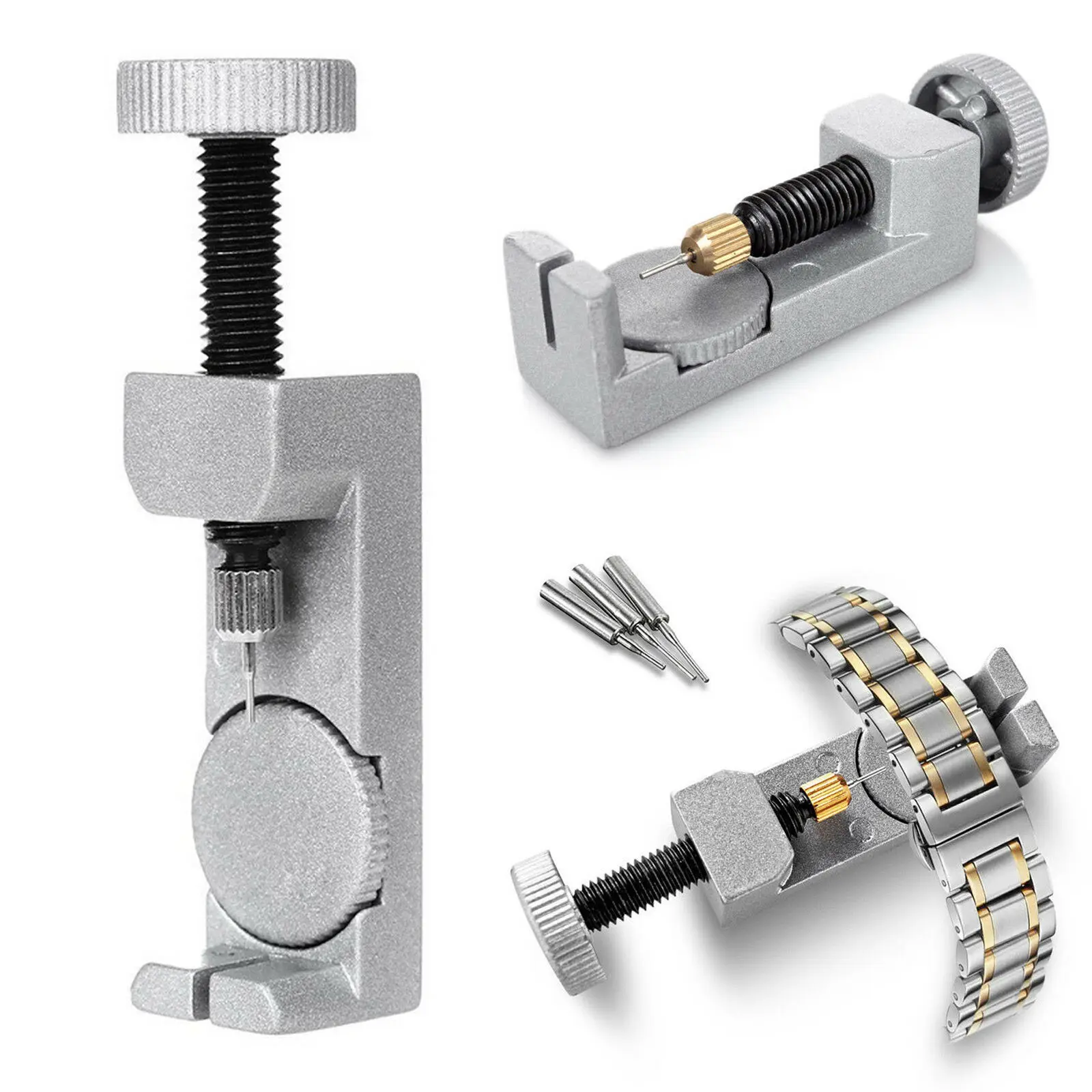 

Watch Repair Tool Kit Band Link Pin Remover Small Stainless Steel Wristwatch Strap Adjusting Repair Tools Kit