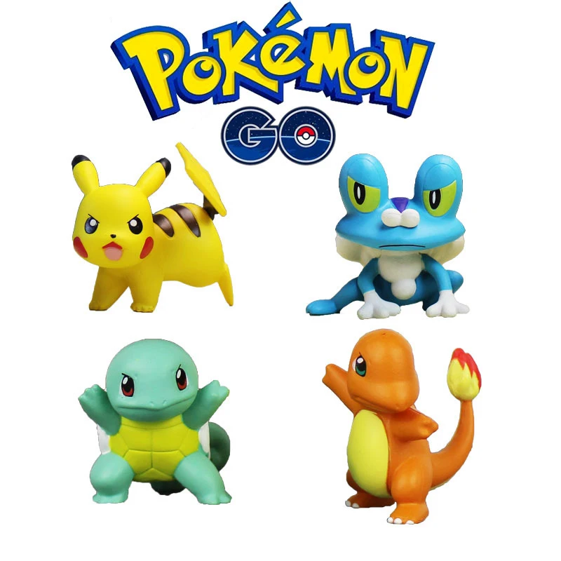 Пикачу 4 шт Pokeball+ 4 шт случайный рисунок внутри фигурки косплей реквизит фильм периферийный милый подарок