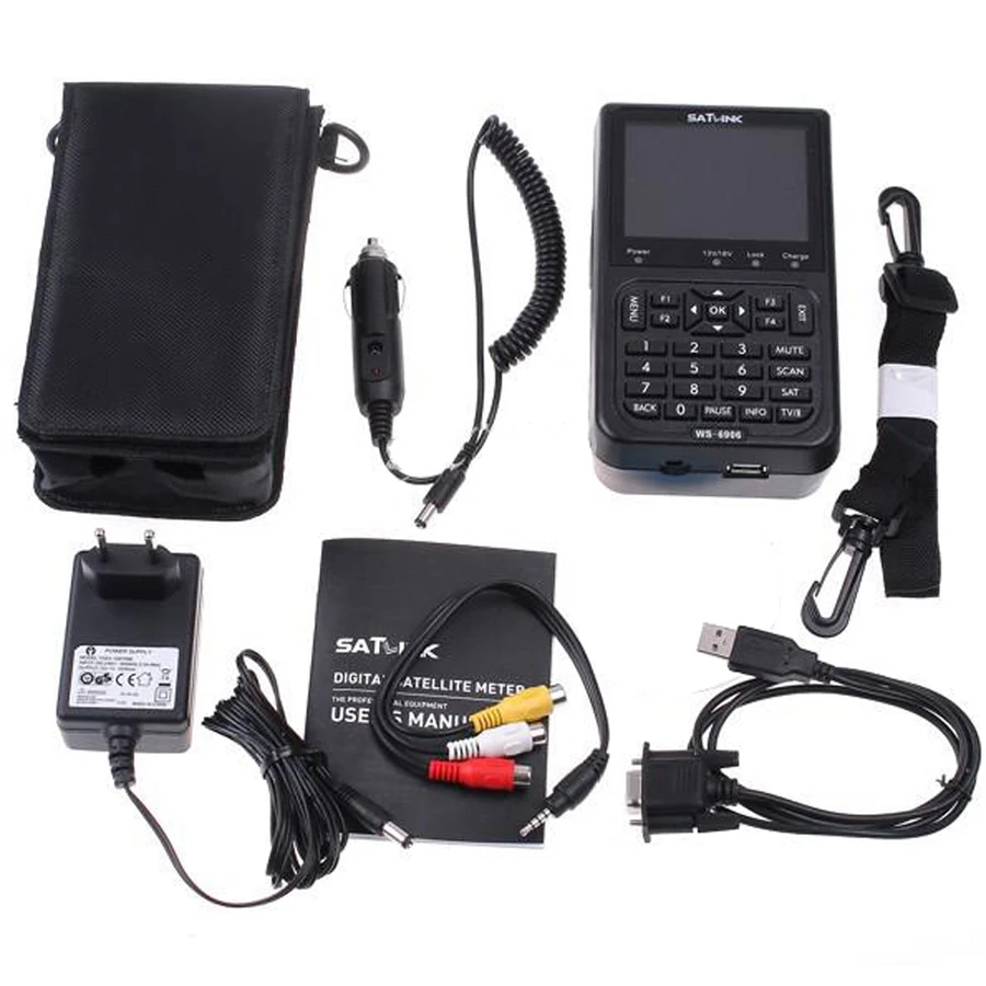 Localizador de Sinal Receptor de Fta para Qpsk Digital Satlink Tela Lcd Dvb-s - s2 Satélite tv av ws 6906 3.5 - Image 6
