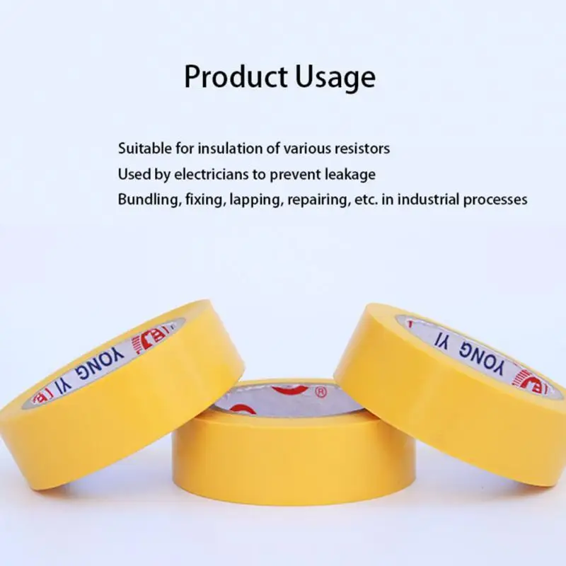 Electrical Tape Insulation Adhesive Tape Waterproof PVC Wide High-temperature Tape Flame Retardant PVC Tape 9m x 18mm