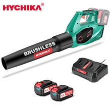 Hychika-ventilador de folhas sem escova, 36v, bateria de lítio, para limpeza de casa, jardim, ferramenta elétrica, coletor de poeira