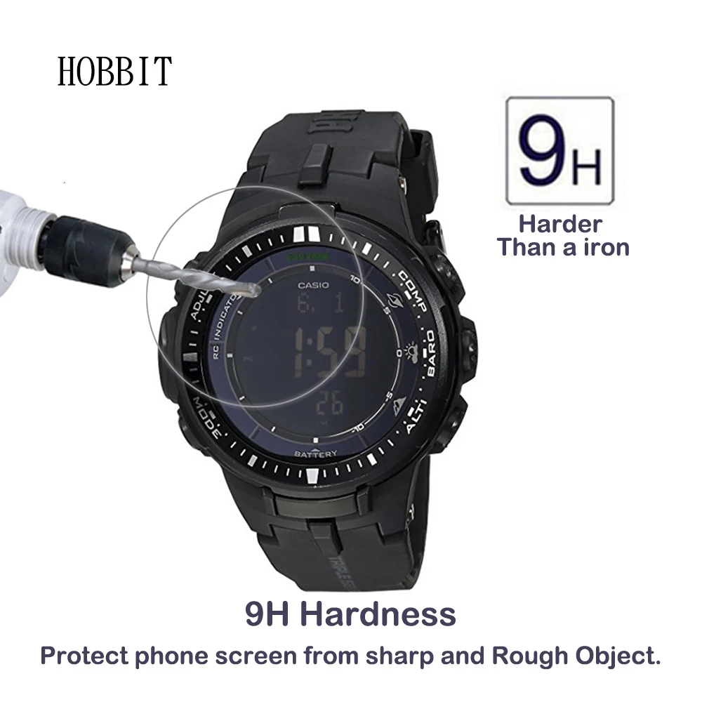 Для casio PRW-3000-1A/30002B SmartWatch 0,3 мм 2.5D 9H прозрачное Закаленное стекло Защитная пленка против царапин для casio 2500