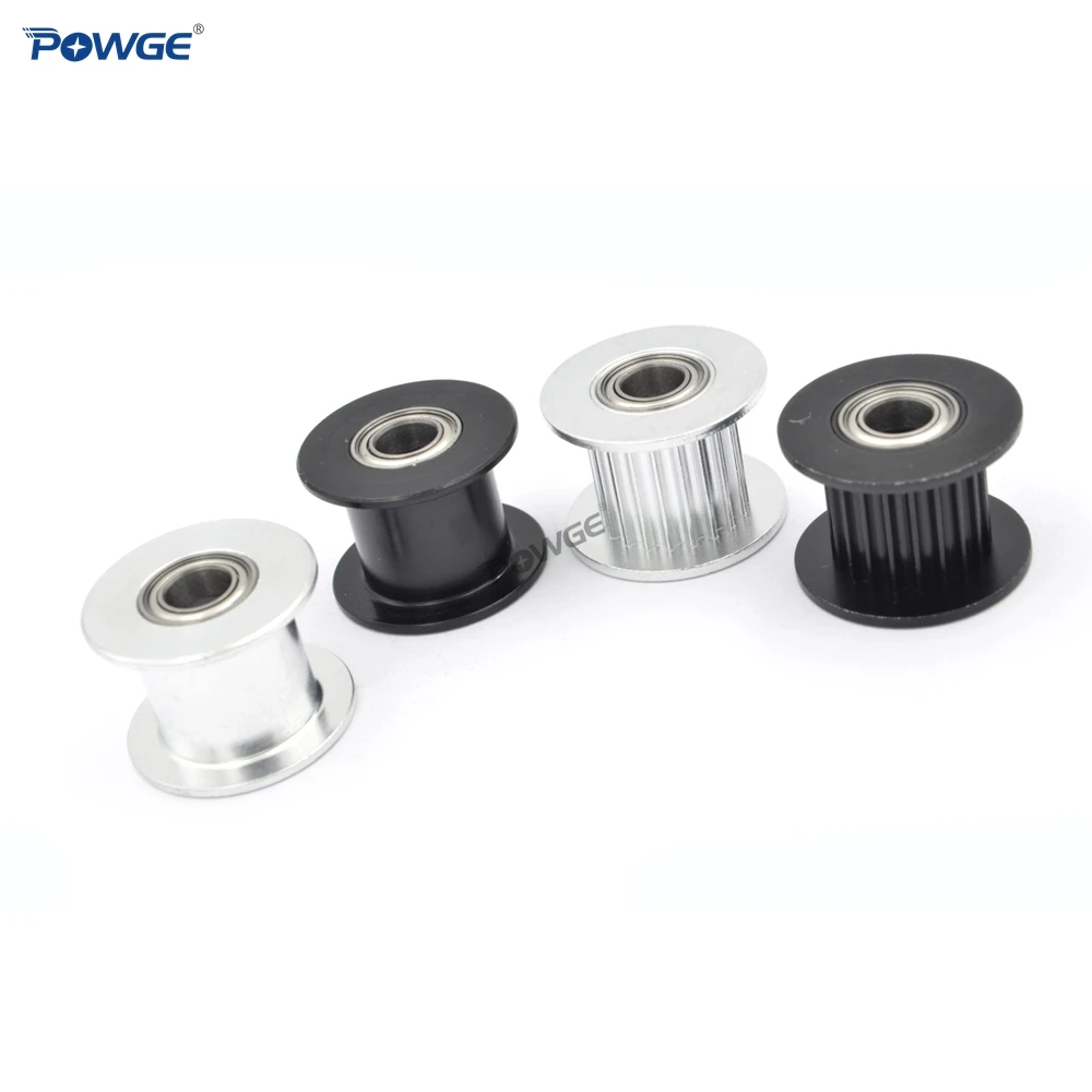Synchronou Idler Pulley 2M 2GT 20 Teeth Bore 5mm with Bearing For GT2 Open belt Width 10MM 20teeth 20T Passive Wheel timing belt pulley fixed pulley timing pulley belt pulley
