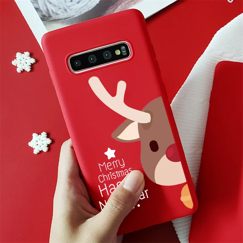 ТПУ Матовый Веселый Рождественский Олень чехол для samsung Galaxy J4 J6 J8 A6 плюс A7 A8 A9 J2 J3 J5 J7 Prime A3 A5 A7 крышка - Цвет: sdhdblu
