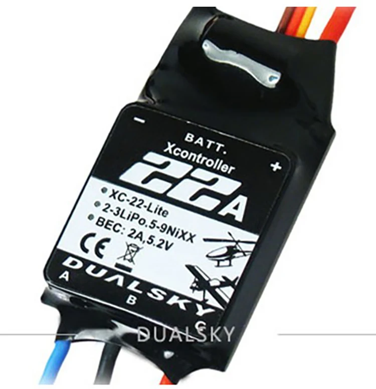 DualSky xконтроллер Lite бесщеточный ESC 12A 22A 45A 65A для RC самолета с фиксированным крылом RC модель