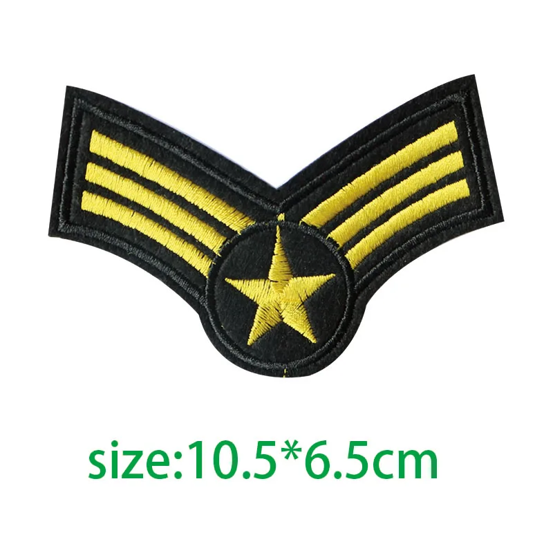 10.5x6.5cm 1pcs U S армейская эмблема Топ пистолет Железо на патч вышитая аппликация швейная одежда наклейки одежда аксессуары значки-нашивки - Цвет: 10.5x6.5cm 1pcs