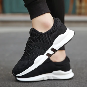 

2020 New Mesh Running Shoes Men Breathable Fly Weave Sneakers Men Light Weight Comfortable Trainers Shoes Big