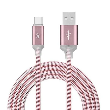 

Reinforced 1M MicroB Cable Type-C Lightening Metal Charger Cable Data Connector