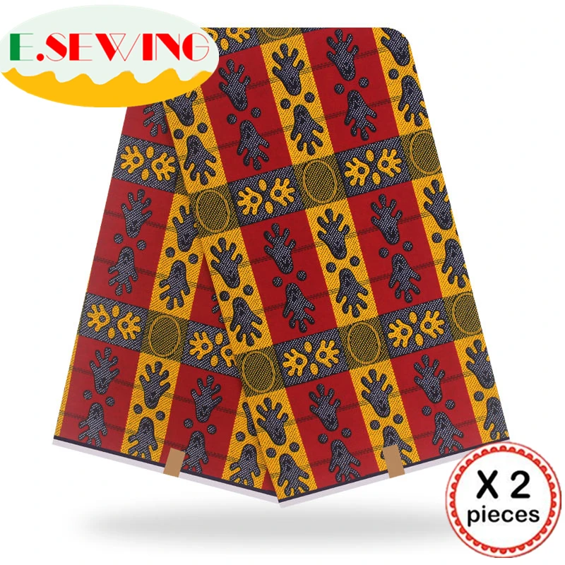 Анкара африканская восковая печатная ткань 12 ярдов Хлопок Воск Гана воск нигерийский стиль для шитья африканские платья одежда 111837