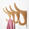 LCH  Nordic Style David's Deer Solid Rubber Wood Clothes Hook Keys holder Cupboard Handle Door Pull Handles Entryway Wood Hook ► Photo 3/6