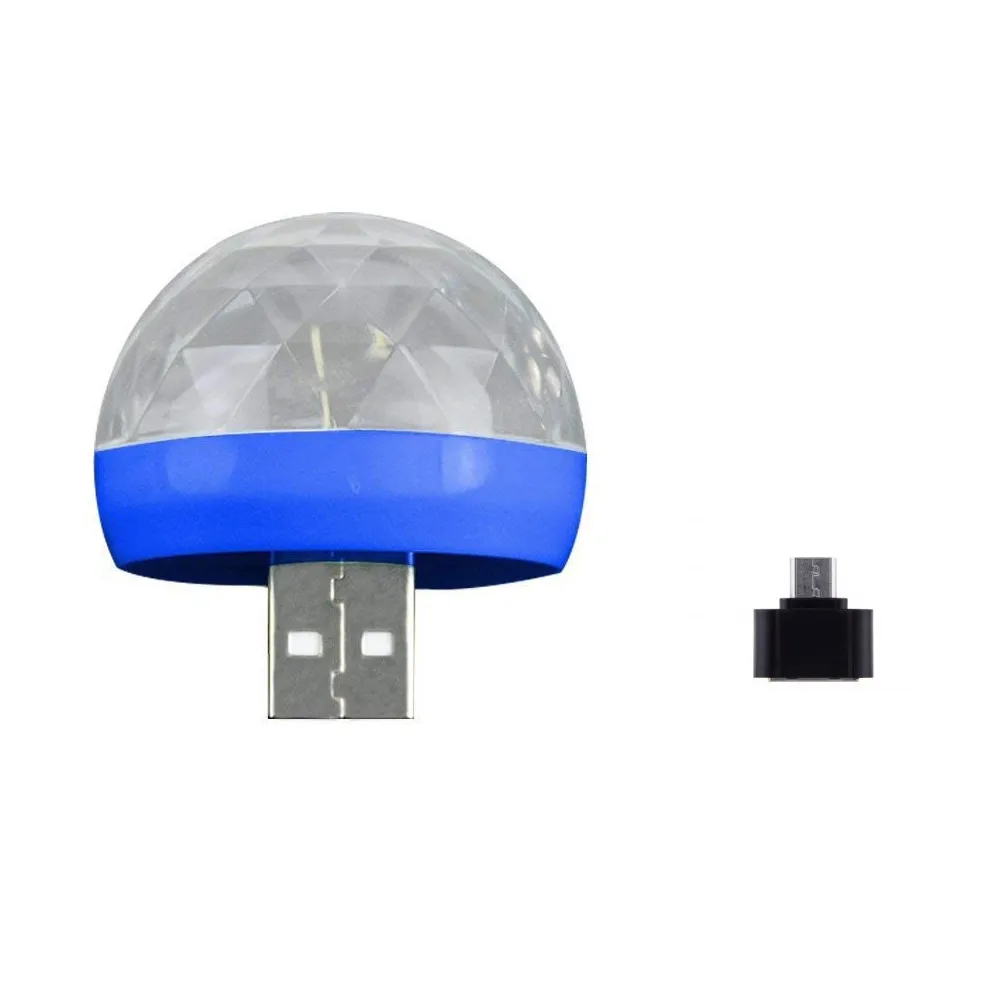BU Мини USB светодиодный светильник для дискотеки, сценический портативный Семейный, вечерние, волшебный шар, красочный светильник, для бара, клуба, сценический светильник для мобильного телефона, Новинка - Цвет: BU