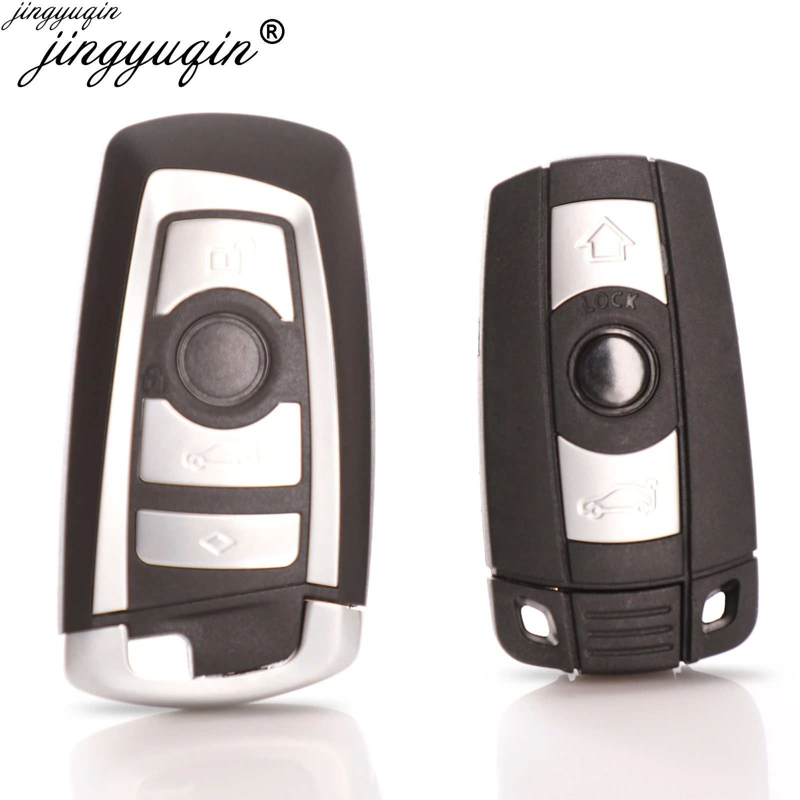 Jingyuqin 3/4 Buttons Remote Car Key For Bmw E90 E91 E92 E60 1 3 5 6 ...