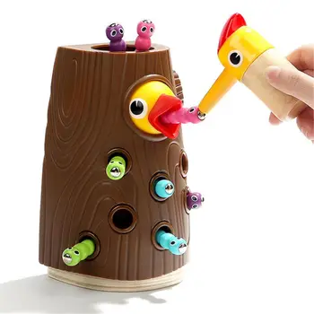 

Magnetic Toddler Toy Game Set Fine Motor Skill Preschool Toys Pretend Play for Girl and Boy 2 Years Old Catching and Feeding Ga