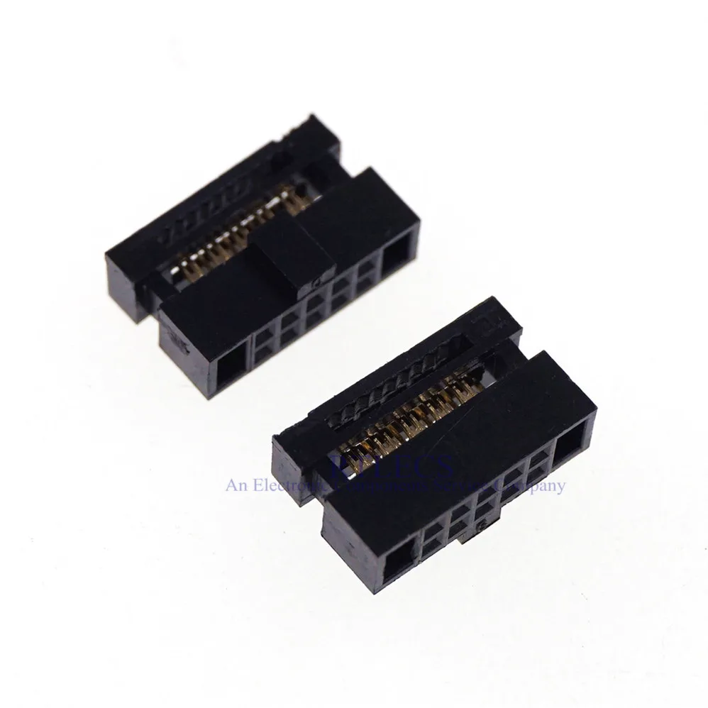 100 шт. двухрядный коннектор IDC 0 050 дюйма 1 27 мм 10 контактов 2x5 P позиций