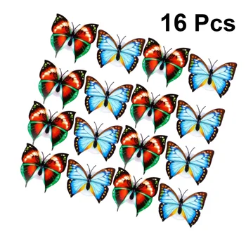

16pcs Butterfly Night Light Illuminate Colorful Adhesive Night Lamp Wall Stickers LED Lamp for Party Bedroom Home
