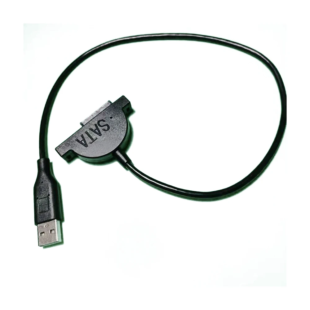USB 2.0 to Mini SATA II Adapter Converter Cable for Laptop CD/DVD ROM Slimline Drive - 7+6 13Pin Description Image.This Product Can Be Found With The Tag Names Cheap Computer Cables Connectors, Computer Cables Connectors, Computer Office, High Quality Computer Office