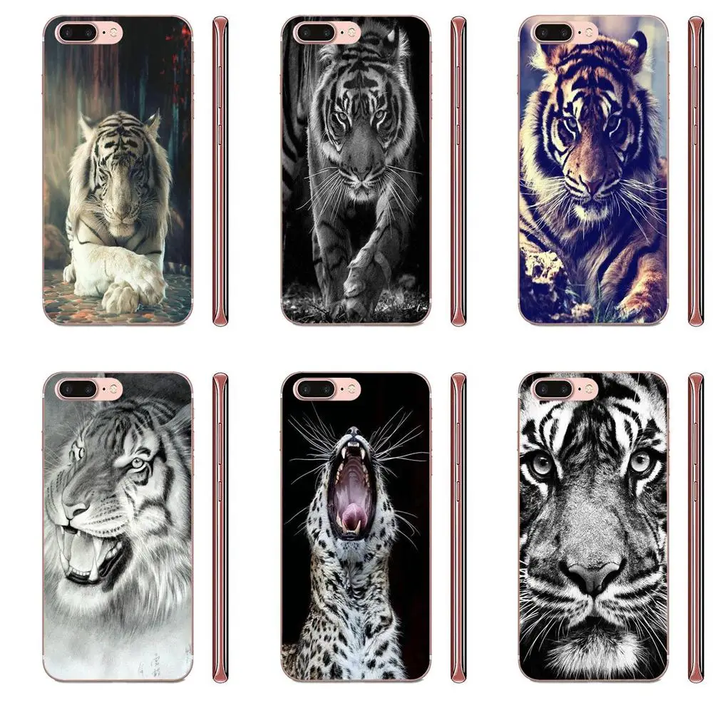 Soft For Samsung Galaxy J8 J7 pro 2018 2017 2016 2015 J6 J5 J4 J3 J2 prime J1 Hot Animal Tiger White Nofear Whiskers Stripes | Мобильные