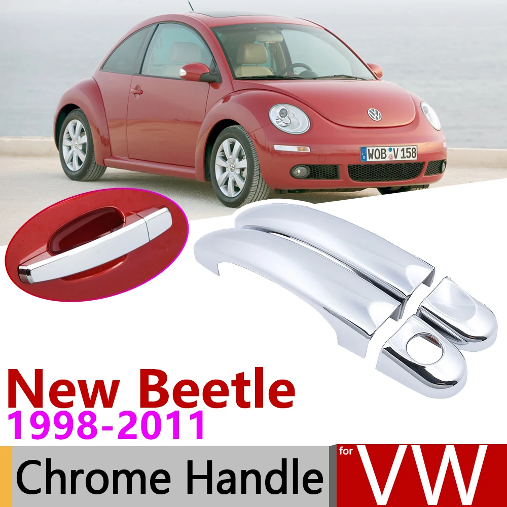 Хромированная накладка на дверную ручку для Volkswagen VW New Beetle 1998 ~ 2011 аксессуары