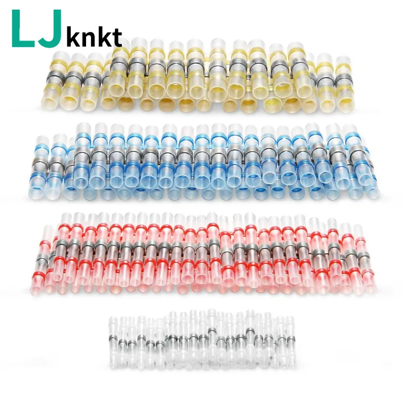 

10pcs Practical Electrical Waterproof Seal Heat Shrink Terminals Solder Sleeve Wire Connectors Splice Butt Connectors Terminals