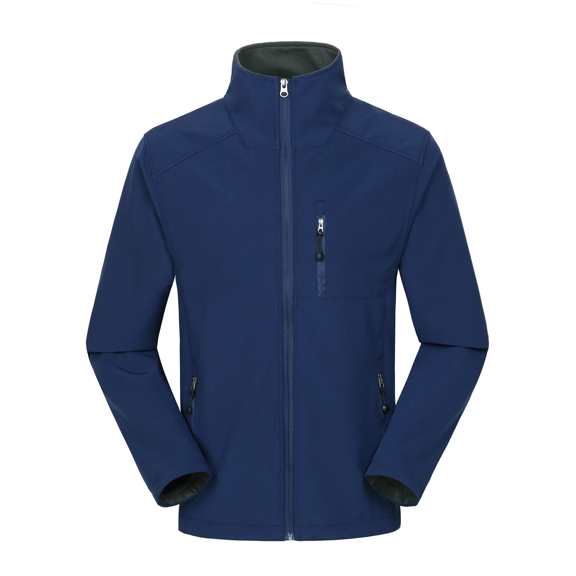 New Style Large Size Soft Cover Raincoat Jacket Men's Outdoor Sports Waterproof Fleece Warm Coat Elasticity Soft Shell
