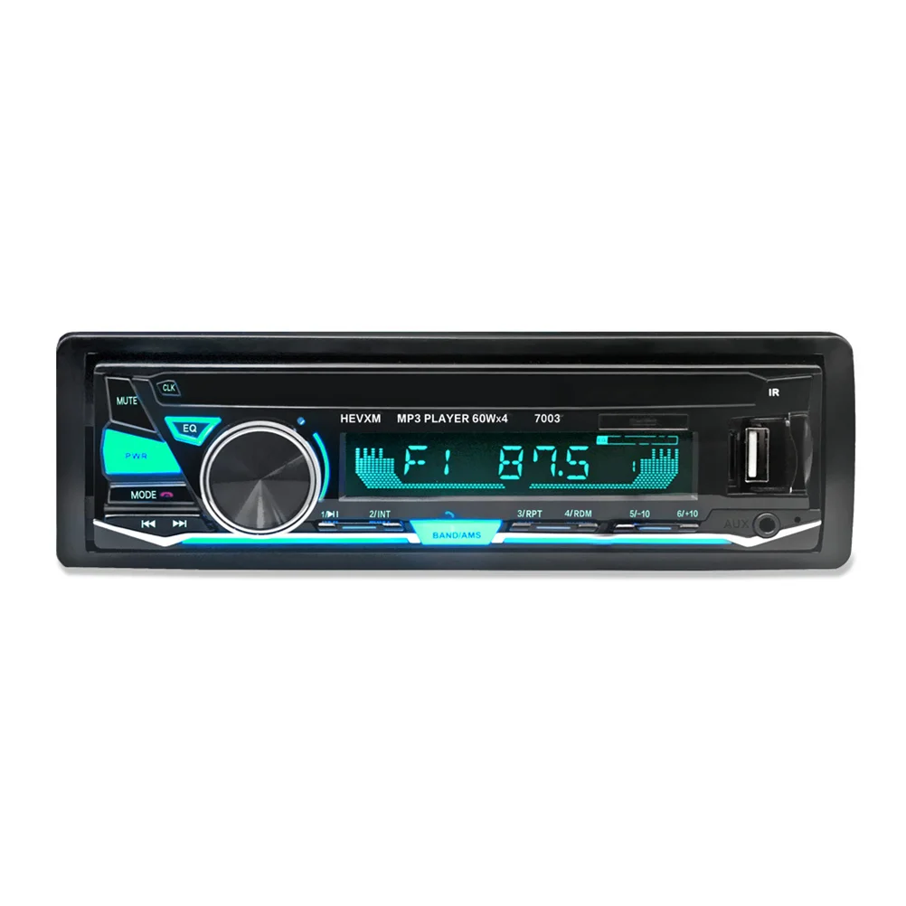 7003 Car 12V Car Stereo Radio MP3 Audio Player Speaker Support