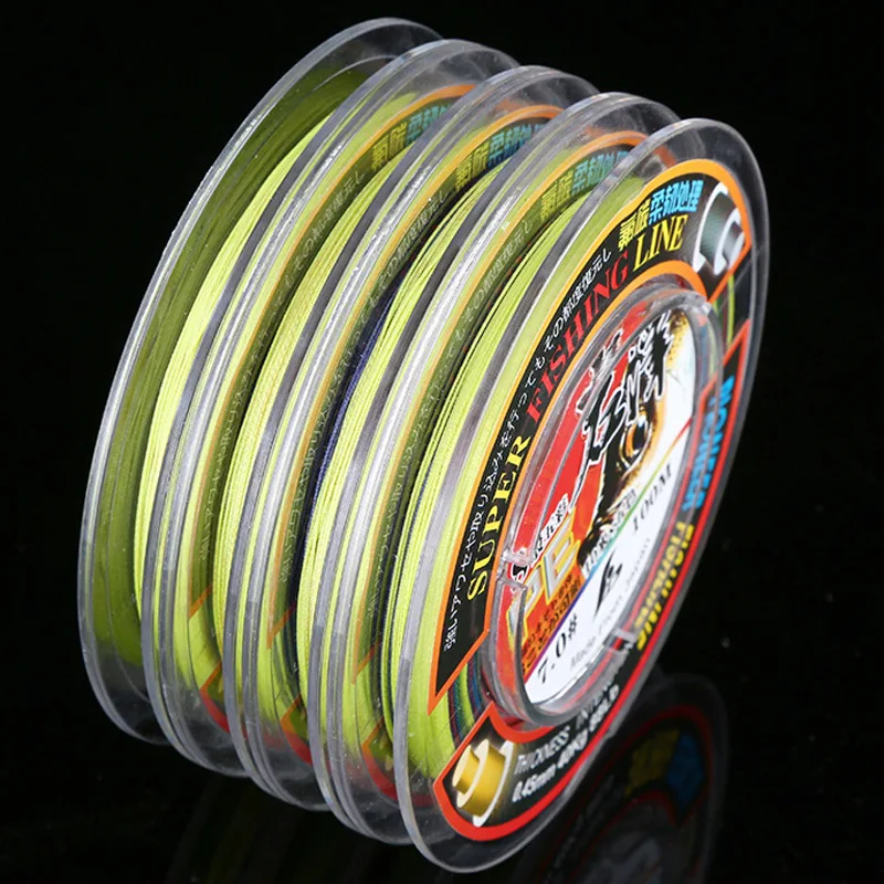 

Iwasawa 100 M 8 Series Five-color PE Dyneema Fishing Line 10 M 1 Color Anti-Bite Braided Wire Lure Line Fishing Line