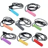 Baby Silicone Teether Kids Chew Necklace Sensory Chewy Pendant Teething Toys for Autism ADHD Special Needs 3
