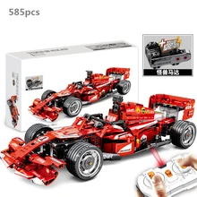 

High-Tech Electric RC Remote Control Sports Car Building Blocks MOC Model Kit F1 Supercar Toys For Kids Compatible With Bricks