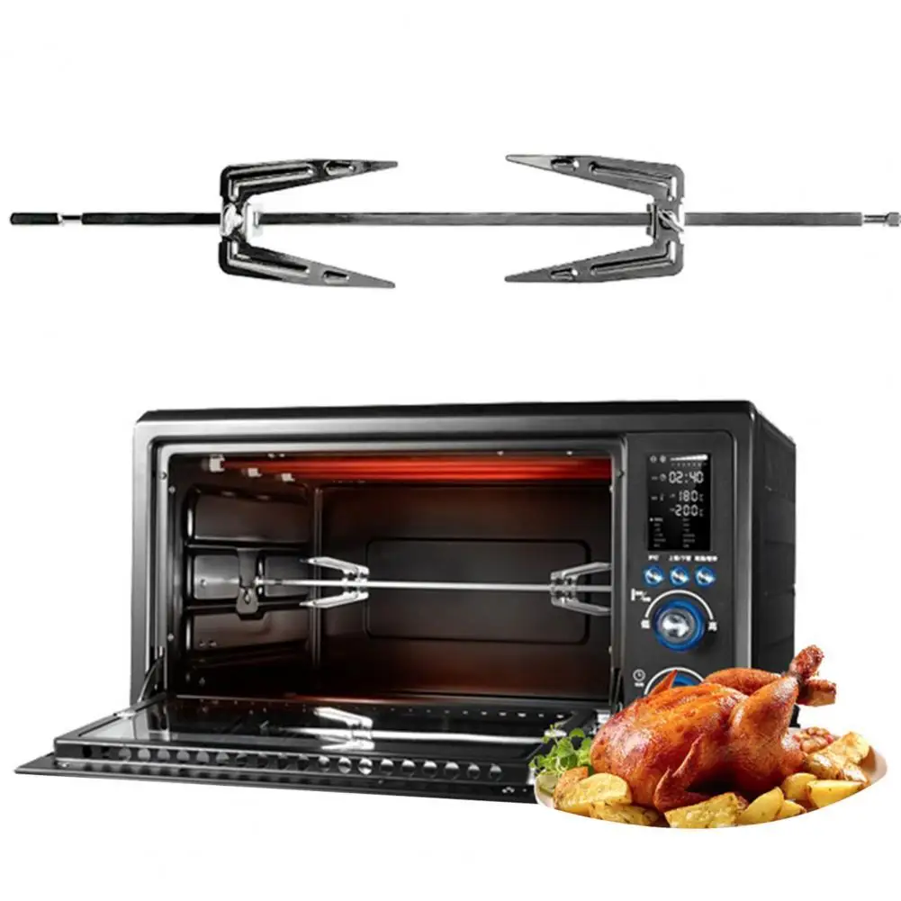 BBQ Air Fryer Rotisserie Accessory Stainless Steel Grilled Roasted Chicken Fork 