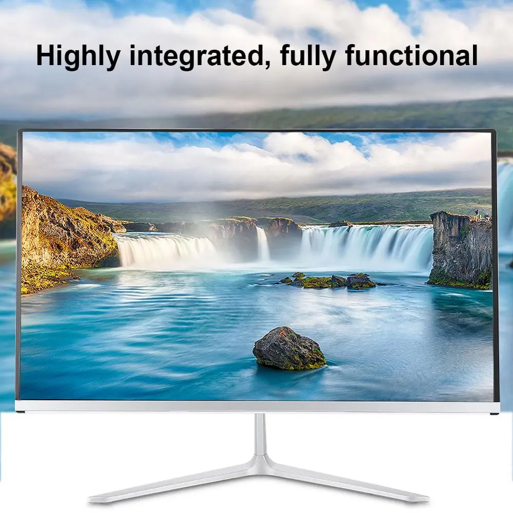 21," все в одном ПК компьютер 4G+ 120G HDMI VGA настольный с I3/I5/I7 cpu интегрированный графический компьютер встроенный WiFi и колонки