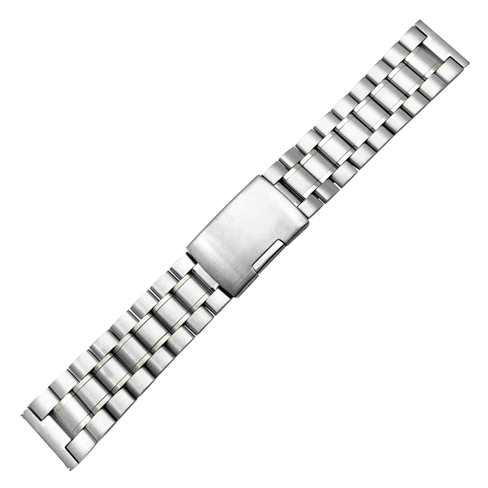 Stainless Steel Strap 14mm 16mm 18mm 19mm 20mm 21mm 22mm 24mm 26mm Metal Watch Band Link Bracelet Watchband Black Silver Gold