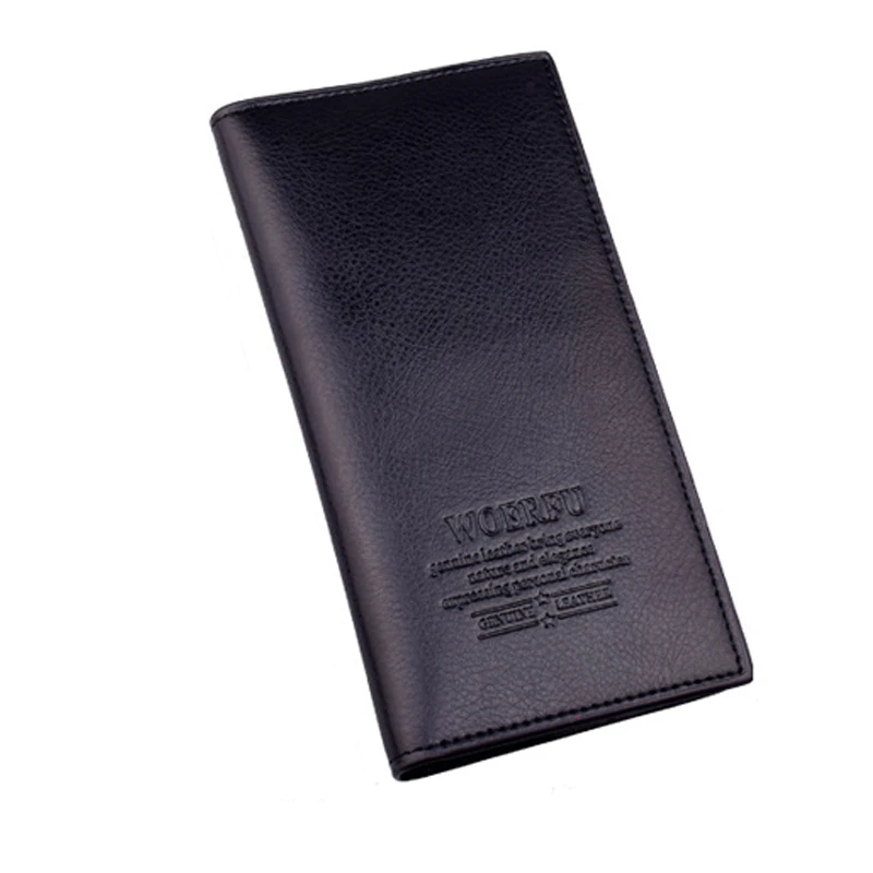 

2019 New Design Slim Men's Leather Photo Purses For Men With Card Money Clip Luxury Thin Clutch Wallet Male Zipper Coin Bag Hot