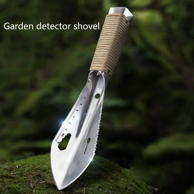 

Serrated Edge Digger Metal Detecting Garden Detector with Sheath Stainless Steel
