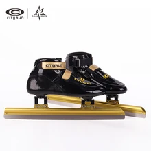 Короткие Ледовые коньки CITYRUN из стекловолокна, роликовые коньки, 380 мм, 410 мм, 430 мм, лезвие для льда 55, нож из нержавеющей стали KR JP
