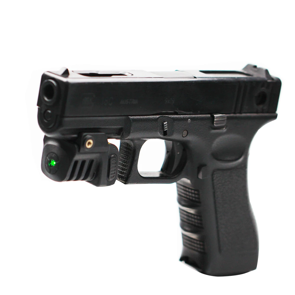 Перезаряжаемый 9 мм пистолет зеленый оружейный лазерный прицел субкомпактный Glock Walther Handgun Lazer Dot Sight для охоты тактические аксессуары