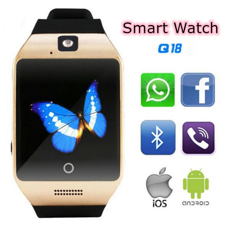Новые Bluetooth Смарт часы Apro Q18 с поддержкой NFC SIM GSM видео камера Android/IOS мобильный