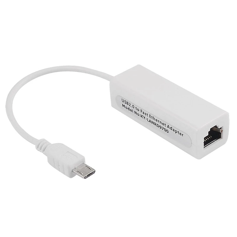 Мини-usb 5 Pin 10/100 Мбит/с RJ45 LAN Ethernet адаптер для планшетных ПК | - Цена: 