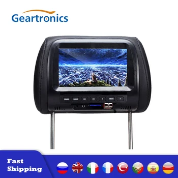 

7inch 800*480 HD Car Headrest Headrest Monitor DVD Automotivo LCD Display Digital Screen AV Input Radio Car pillow media Play