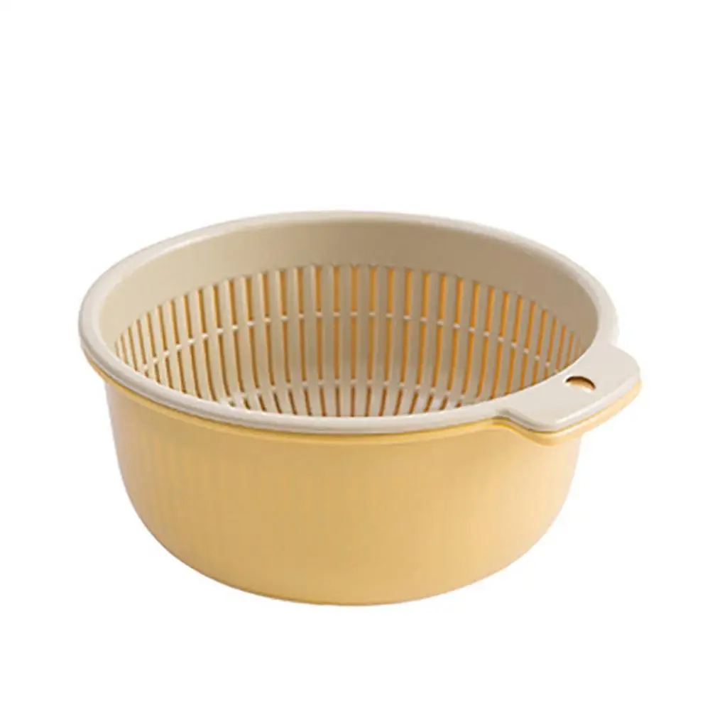 Beige Многофункциональные двухслойные разделительные дизайнерские корзины из полипропиленового материала, корзины для фруктов, овощей, фруктов, одеяла для дома A40 - Цвет: Beige