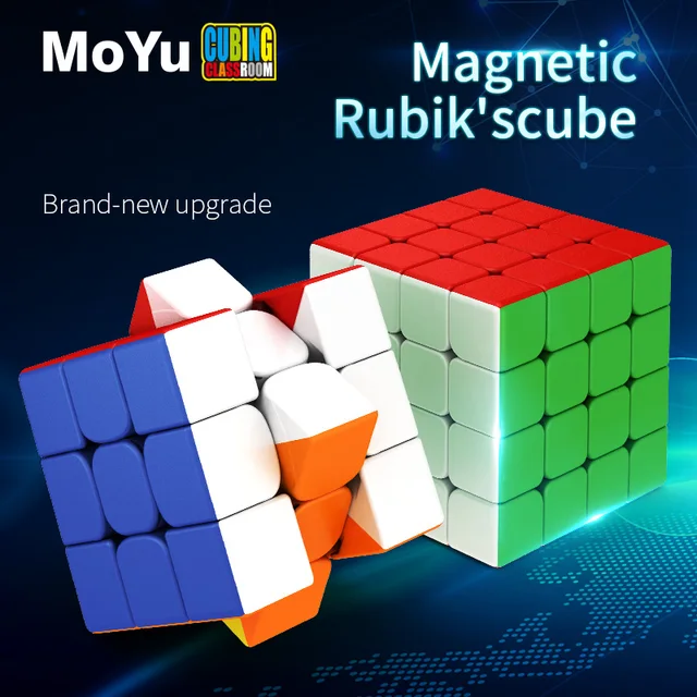 2020 MoYu RS4M 4x4 RS3M  3x3x3 Magnetic Cube RS3 M CubingClassroom Professional 3x3 Speed Cube MF3 RS3 M Puzzle baby kid Toys 2