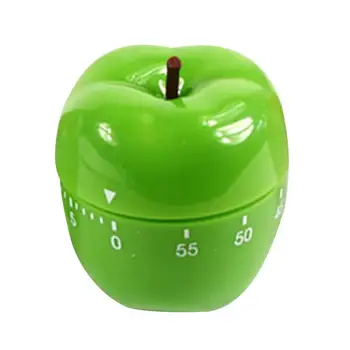 

Creative Fashion Green Apple Mechanical Fruit Shape Cooking Timekeeper Reminder Countdown Timer for Home Kitchen Restaurent