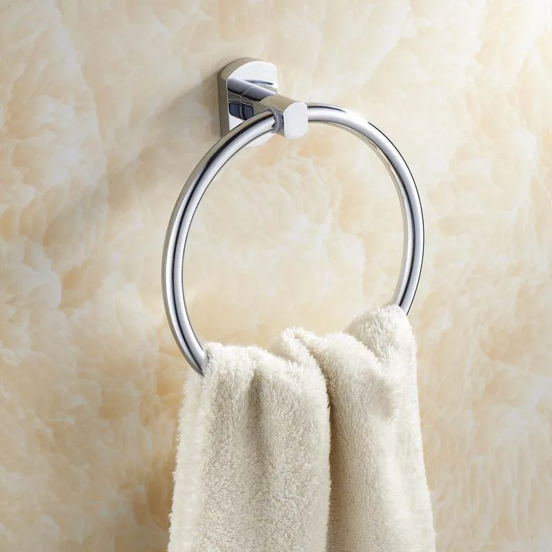 

Manufacturers Direct Selling Chrome Plated Zinc Alloy Bathroom Towel Ring Pacifier Sanitary Ware Hardware Accessories