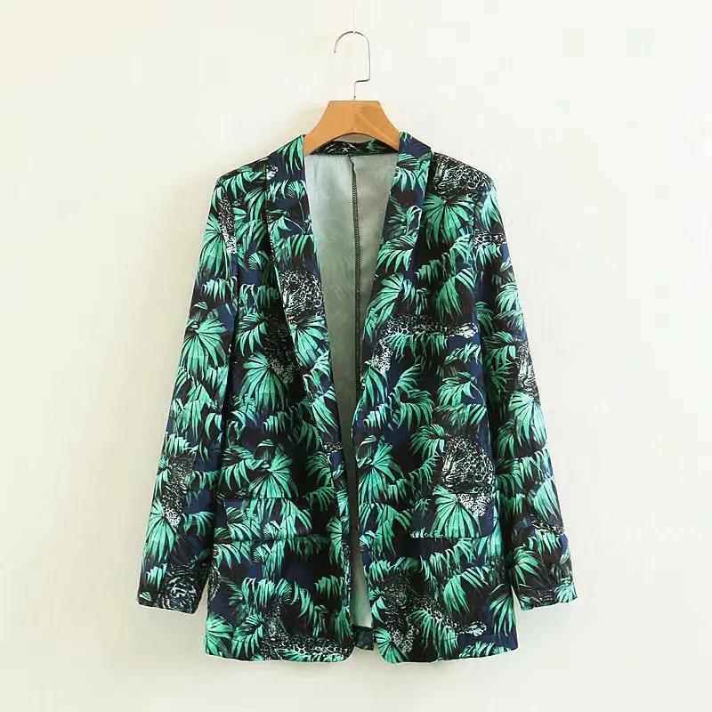 

2018 Europe And America Autumn New Style WOMEN'S Dress Printed Casual Suit Jacket 2294/112 2294112