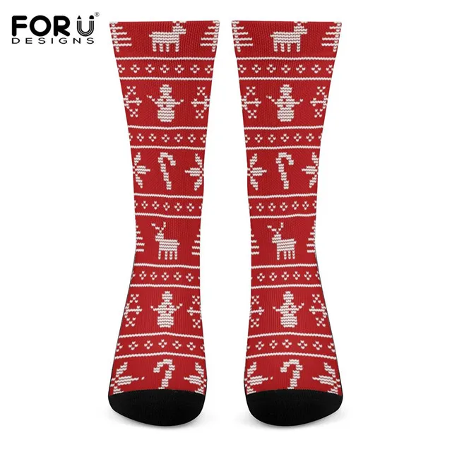 FORUDESIGNS/Лидер продаж, Носки с рисунком из мультфильма, рождественские и новогодние узоры для девочек и мальчиков, высококачественные зимние чулки для женщин и мужчин Medias - Цвет: HMC2694Z79