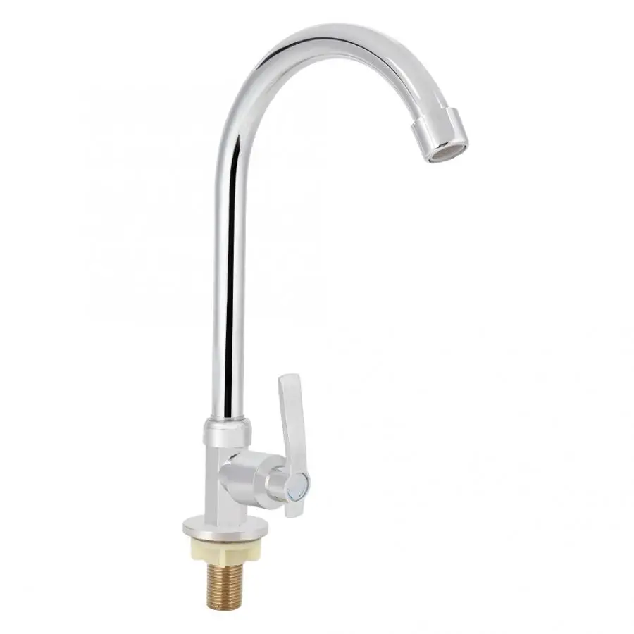 

G1/2in Kitchen Faucet Single Cold Vertical Faucet Tap for Home Use (Without Hose)