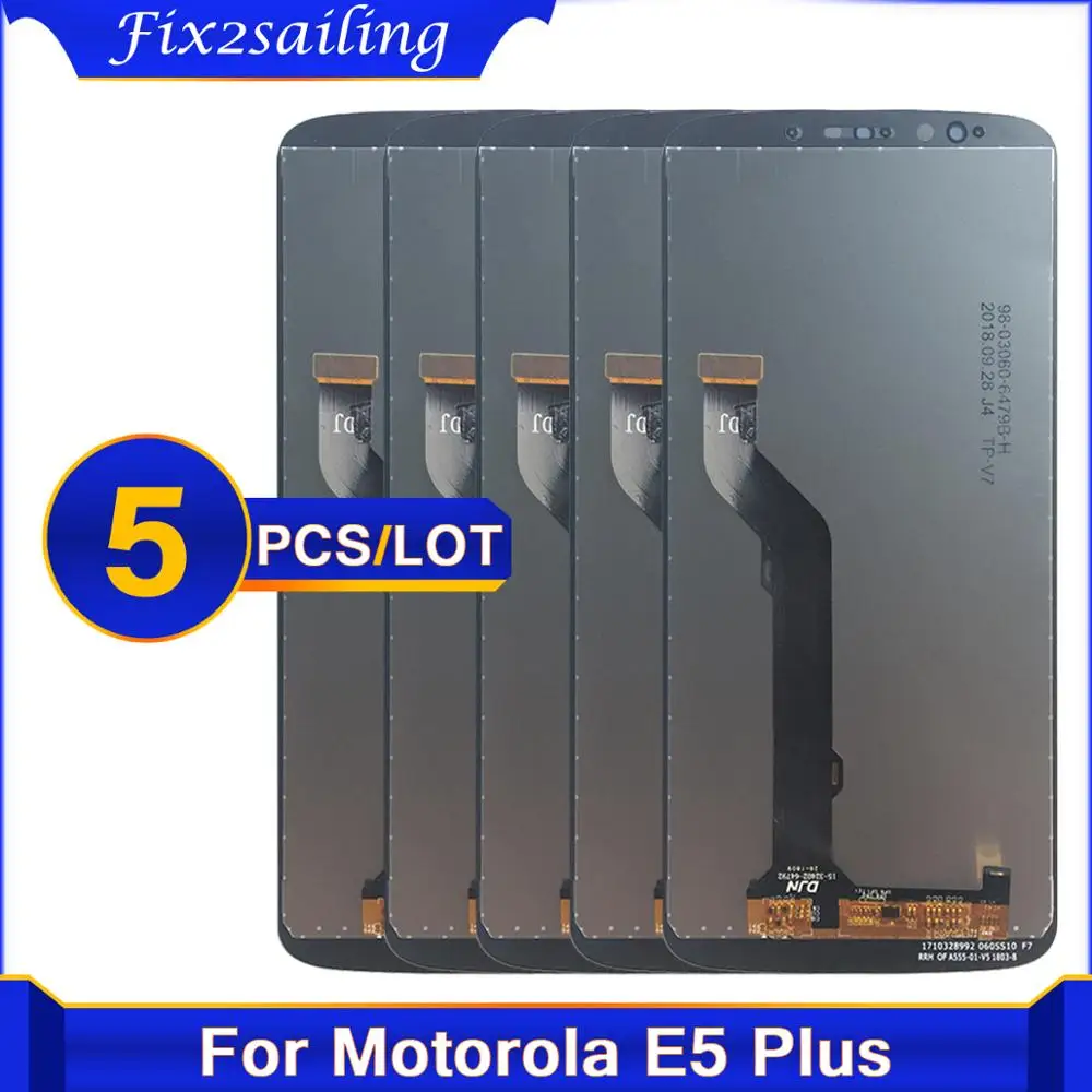 Оптовая продажа 5 шт. ЖК-экран для Motorola Moto E5 Plus xt54 ЖК-дисплей экран дигитайзер