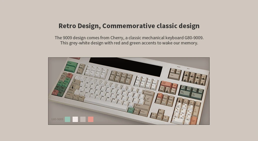Akko 3087 - 9009 Retro 87 Keys Cherry Switch Wired Mechanical Keyboard