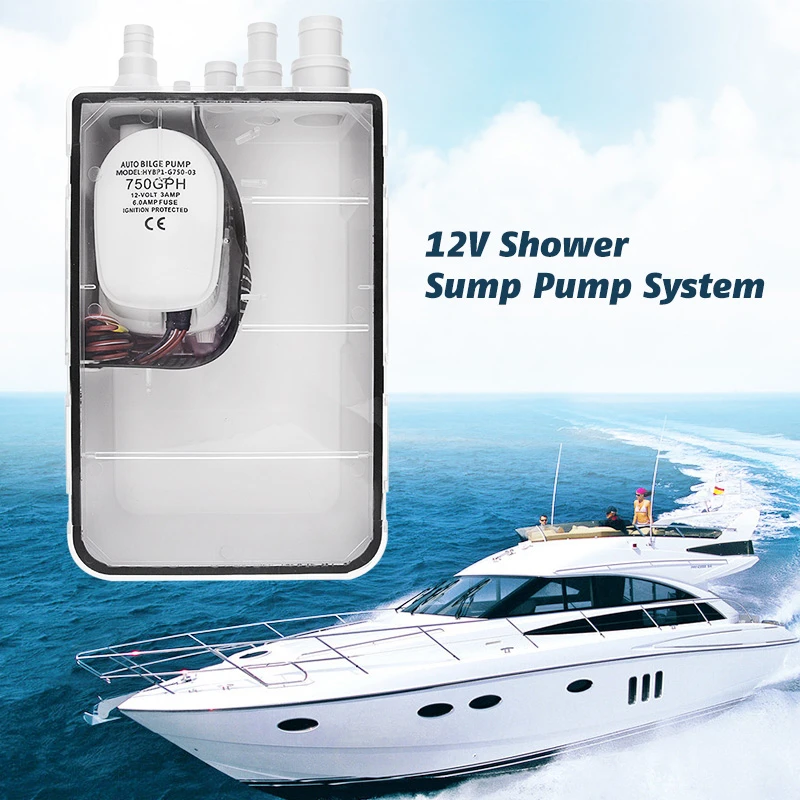 750gph Boat Shower Sump Pump System Ignition Protected For Yacht Marine